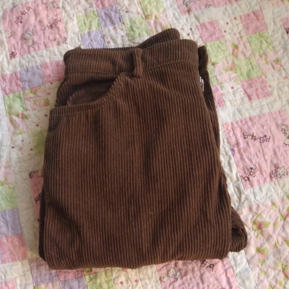 Brown flare pants